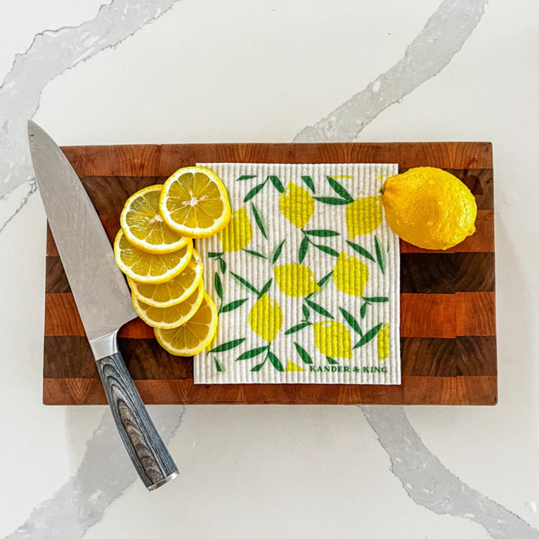 Fresh Lemons Swedish Sponge Cloth Set