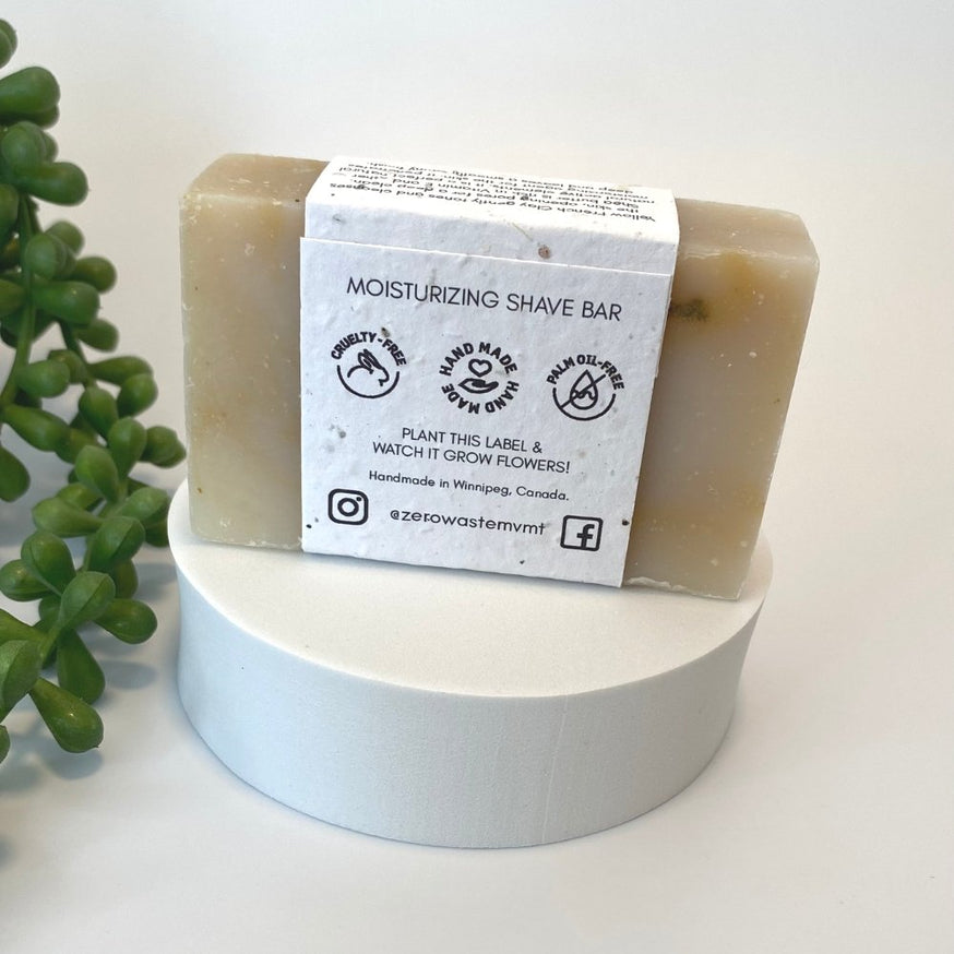 Shave Bar | Natural Soap | Shea Butter Moisturizing Bar Zero Waste MVMT