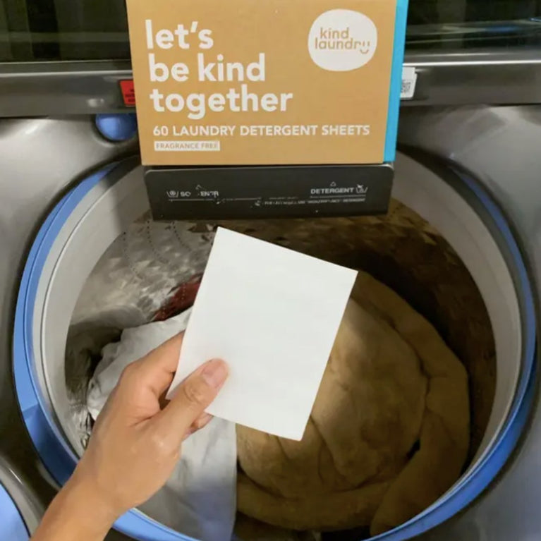 Kind Laundry - Zero Waste Laundry Detergent Sheets (Fragrance-Free) Kind Laundry