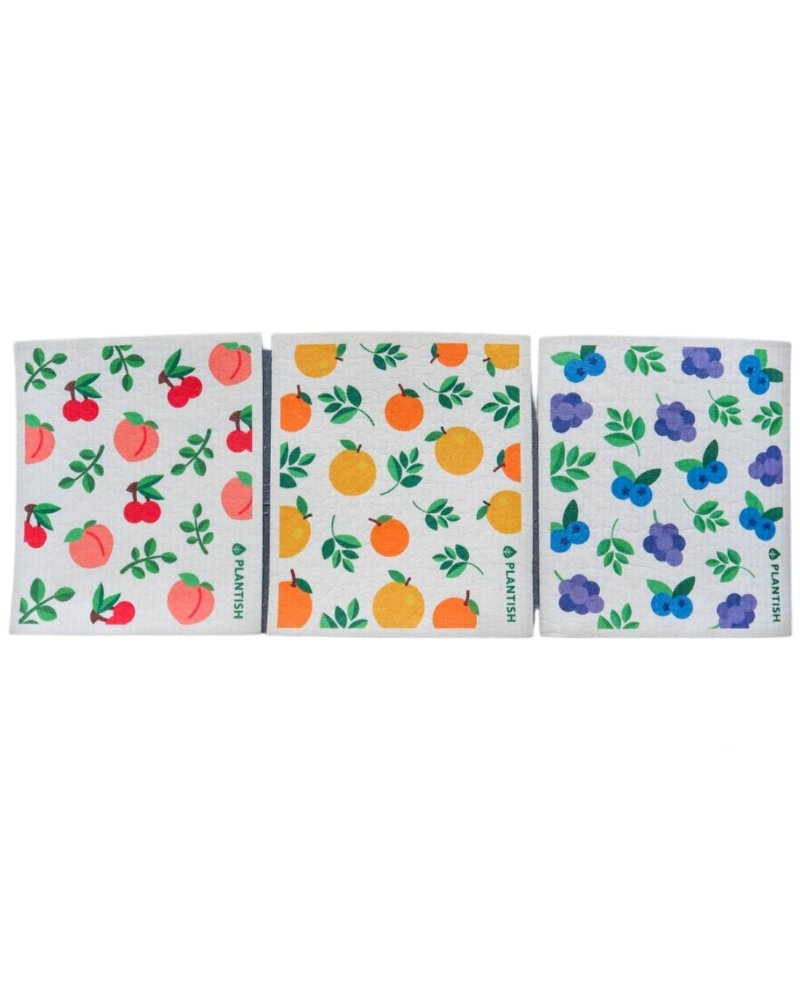 Peach Cuties - Swedish Sponge Cloth Plantish