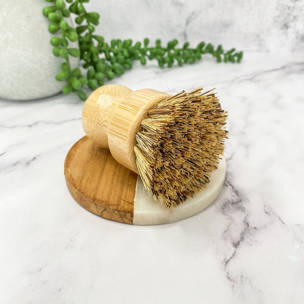 Bamboo Dish Brush Set, Complete Sustainable & Compostable Sponge and  Scrubber Set, Eco Friendly Cleaning Products, Bamboo Cleaning Brush, Wooden