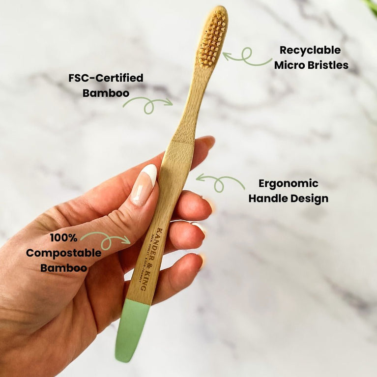 Green Bamboo Toothbrush